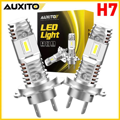 Auxito Pcs Lm H Led Bulb Wireless Car Headlight Fog Light K