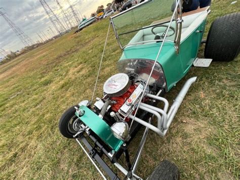 Ford T Bucket Hot Rod Rat Rod NO RESERVE Convertible Green RWD Automatic For Sale