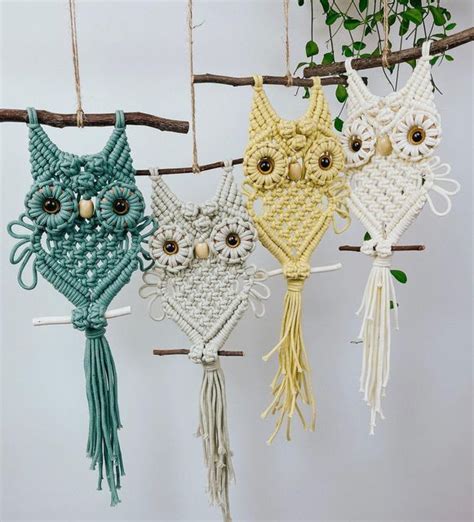 Nghi Ho Macrame Content Creator On Instagram Mini Owl PDF Tutorial