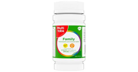 Multi-tabs Family monivitamiini 190kpl 140g | K-Ruoka Verkkokauppa