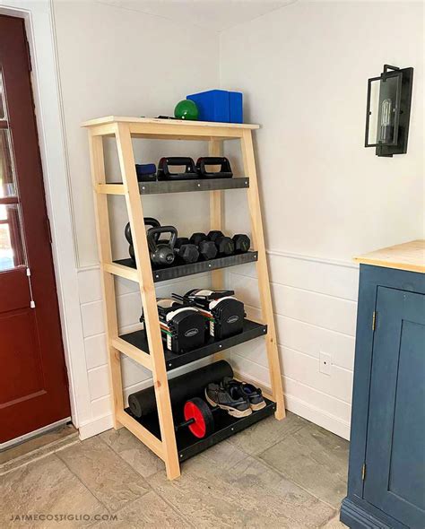 Diy Weight Storage Shelf With Plans Jaime Costiglio