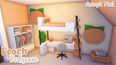 Aesthetic Peach Bedroom Adopt Me Speed Build Adopt Me Small