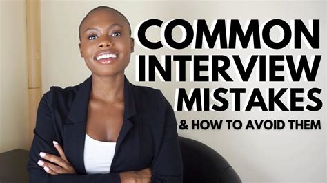 Common Job Interview Mistakes And How To Avoid Them Youtube