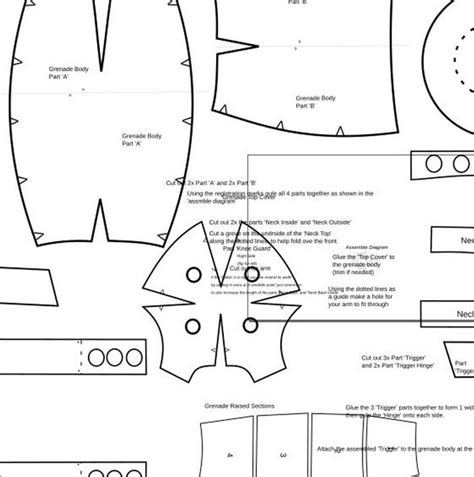 Bakugou Grenade Gauntlets And Armour Katsuki Template Etsy UK