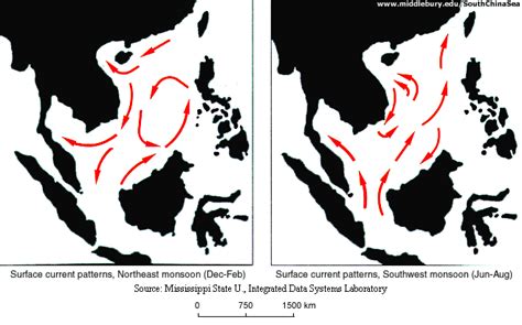 Surface current patterns | The South China Sea