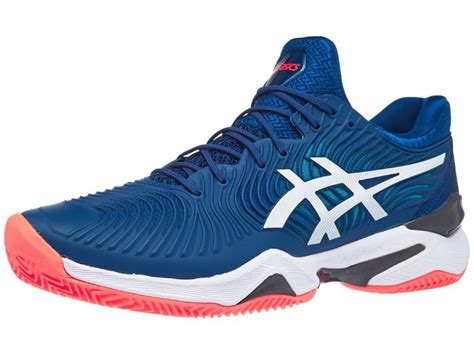 Asics Court Ff 2 Clay Mako Bluewhite Strefa Tenisa Sklep Tenisowy