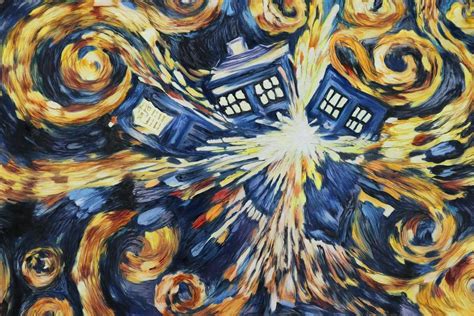 Van Gogh Exploding Tardis Wallpapers and Backgrounds 4K, HD, Dual Screen