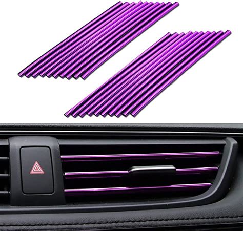 20 Pieces Car Air Conditioner Decoration Strip For Vent Outlet