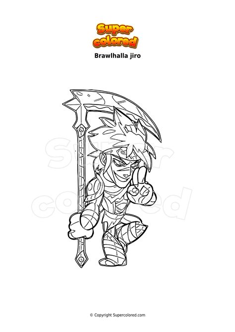 Coloring Page Brawlhalla Sentinel