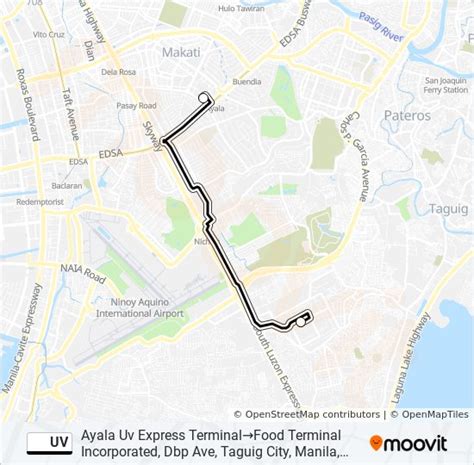 Uv Route Schedules Stops Maps Ayala Uv Express Terminalfood