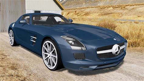 Beamng Drive Mercedes Benz Sls Amg Car Show Test Drive Crash