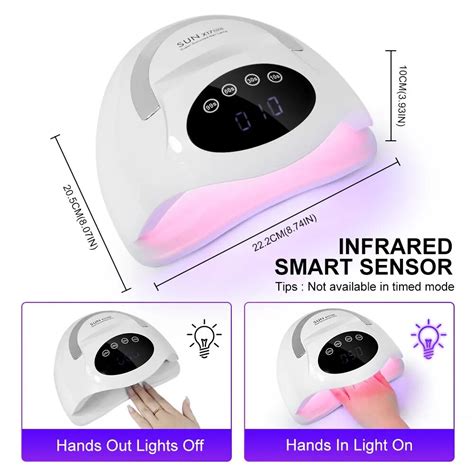 Linmanda Pengering Kutek Uv Lamp Nail Dryer Sensor Lcd Display Led