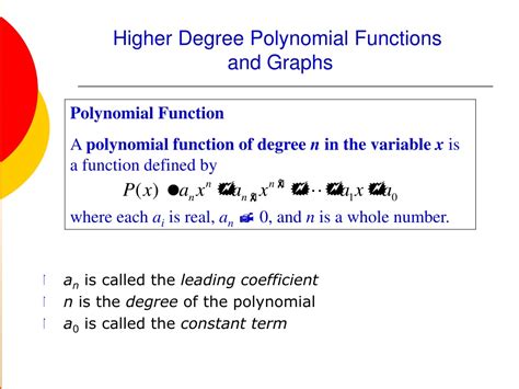 Ppt Polynomial Functions And Graphs Powerpoint Presentation Free