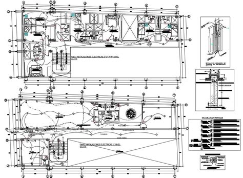 Electrical Layout Plan Autocad File Cadbull