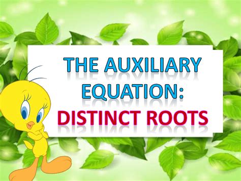 SOLUTION Auxiliary Equation Ppt Studypool