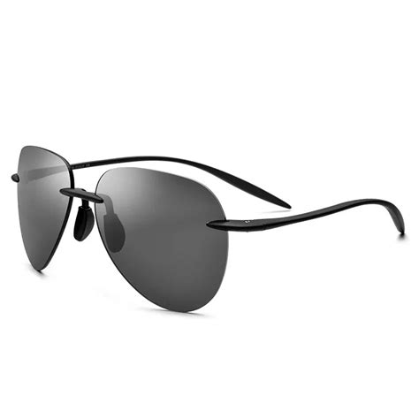 Vazrobe Nylon Mens Sunglasses Polarized Rimless Sun Glasses For Men