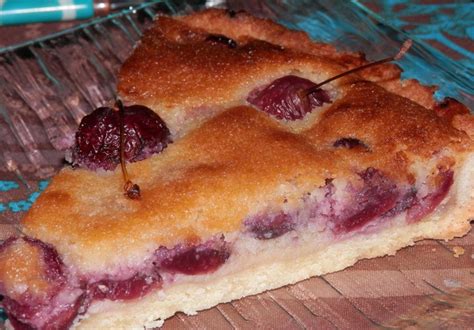 Tarte aux Cerises Invitée chez ma maman pour le diner jai apporté le