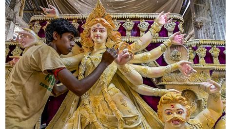 In Pictures Glimpses Of Durga Puja Preparations In Several Parts Of