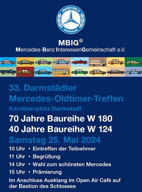 Darmst Dter Mercedes Oldtimer Treffen Mbig Club F R Klassische