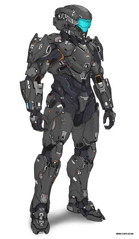 D H007 Heng Z On Artstation At Artworkaaojn Sci Fi Armor