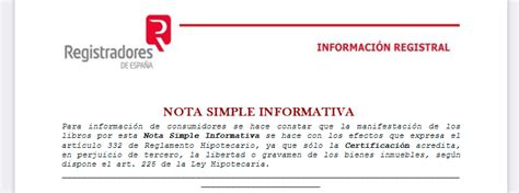 La nota simple una ayuda fundamental para conocer los datos básicos de