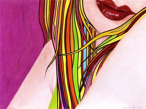 Sensual Lips Painting By Gabriella Schleunitz Fine Art America