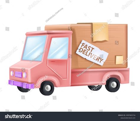 Food Delivery Truck Clipart