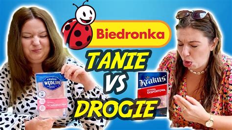 TANIE VS DROGIE Jedzenie Z BIEDRONKI Wielki TEST Jedzenia YouTube