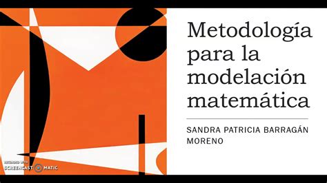 Metodología de la modelación matemática YouTube