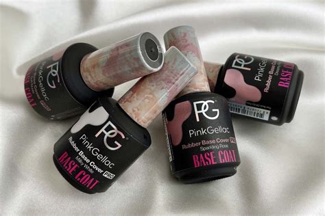 Pink Gellac Nieuwe Rubber Base Cover Swatches Review Verdraaid Mooi