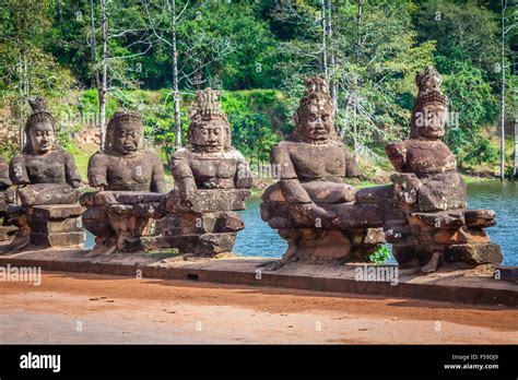 Face Angkor Wat Angkor Thom Cambodia Stock Photo Alamy