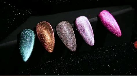 9d Galaxy Cat Eye Magnetic Nail Gel Polish Youtube