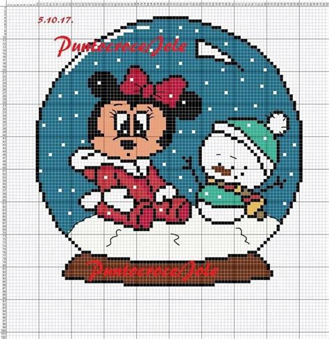 Ponto Cruz Desenho Da Minnie Ponto Cruz Andreia B Disney Cross