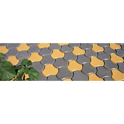 Yellow And Grey Cement Cosmic Paver Block For Pavement Thickness 60