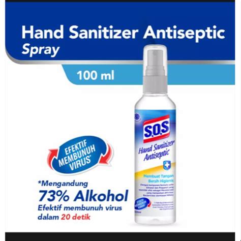 Jual Sos Hand Sanitizer Antiseptic Spray Ml Shopee Indonesia