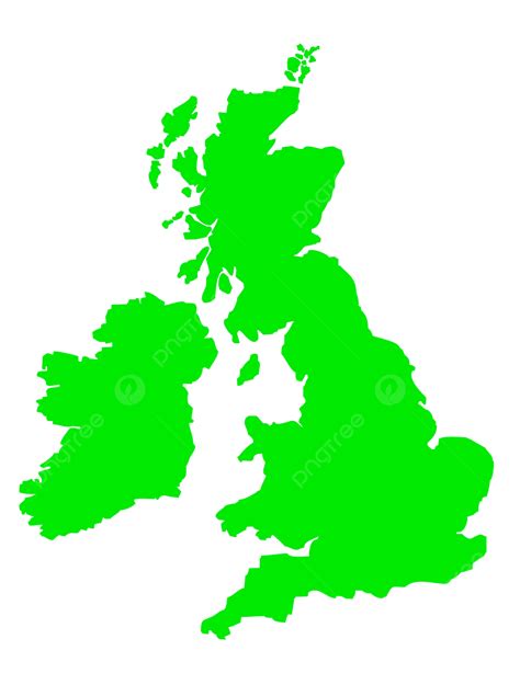 United Kingdom Map Isolated Over Europe Two Copy Png Transparent