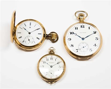 Three Gold Pocket Watches