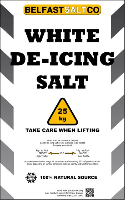 White Rock Salt Kg White De Icing Salt Rock Salt