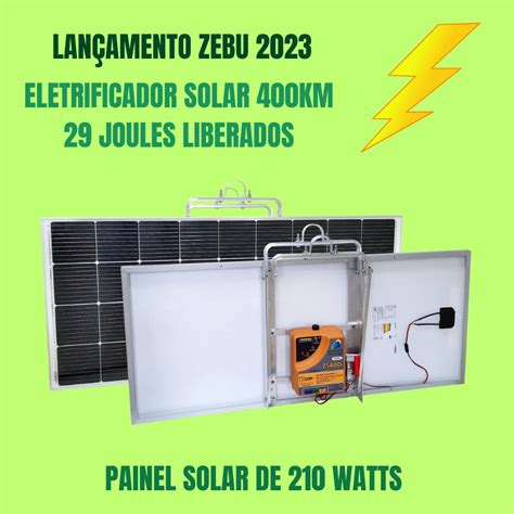 Eletrificador Solar Cerca El Trica Rural Km Zs I Joules Zebu