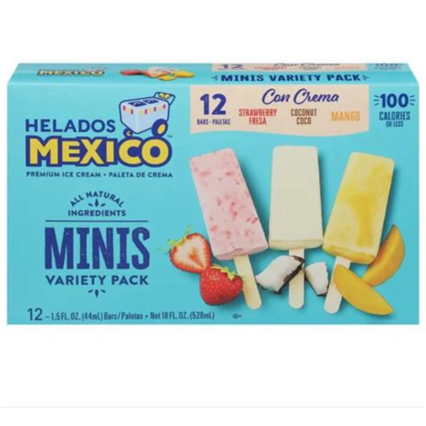 Helados Mexico Variety Pack Mini Ice Cream Bars Ct Oz King