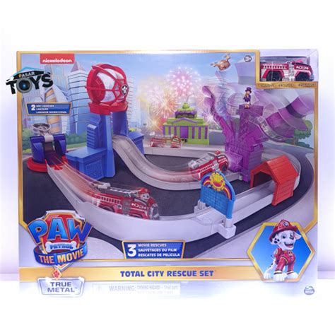 Jual Paw Patrol The Movie Total City Rescue Set True Metal Track