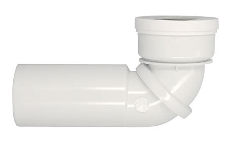 Pipe Orientable De Wc Droite Coud E En Pvc Blanc Nicoll