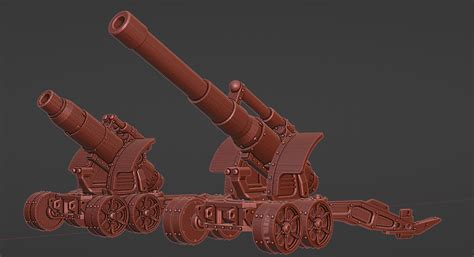 Free 3d File Sci Fi Trench Troops Heavy Guns 🎲 ・model To Download And