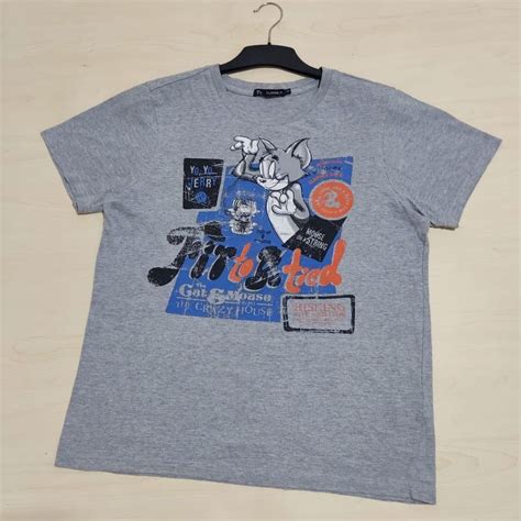 Tom And Jerry Kaos Cartoon Vintage Official Tag Second Original On