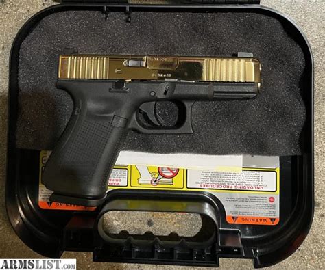 ARMSLIST For Sale Trade 24k Gold Glock 19 Gen5 Mos