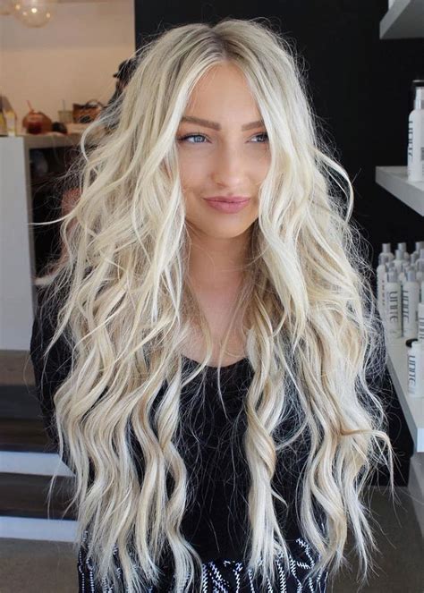 Balayagehairblonde In 2020 Platinum Blonde Hair Long Blonde Hair