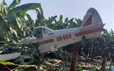 Avioneta se desploma en plantíos de Chiapas Telediario México