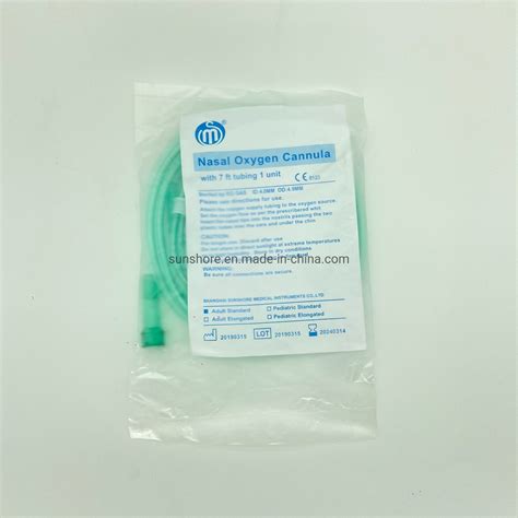 Surgical Grade Sterile Disposable Nasal Oxygen Cannula For Adult