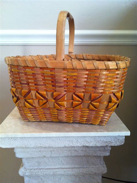 Iroquois Handmade Birch Bark Basket Collection Of Rebekah Myers