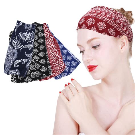 Women Headpiece Elastic Yoga Running Headbands Sports Workout Hair